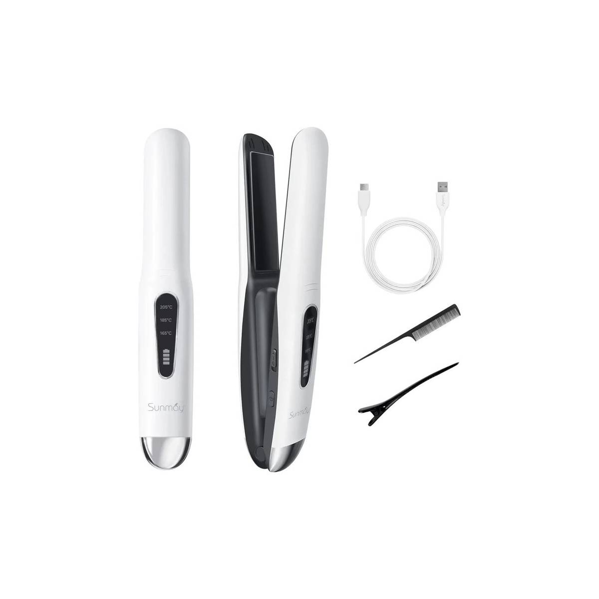 SUNMAY Voga 2 in 1 Cordless Hair Straightener Keramisk 4800mAh