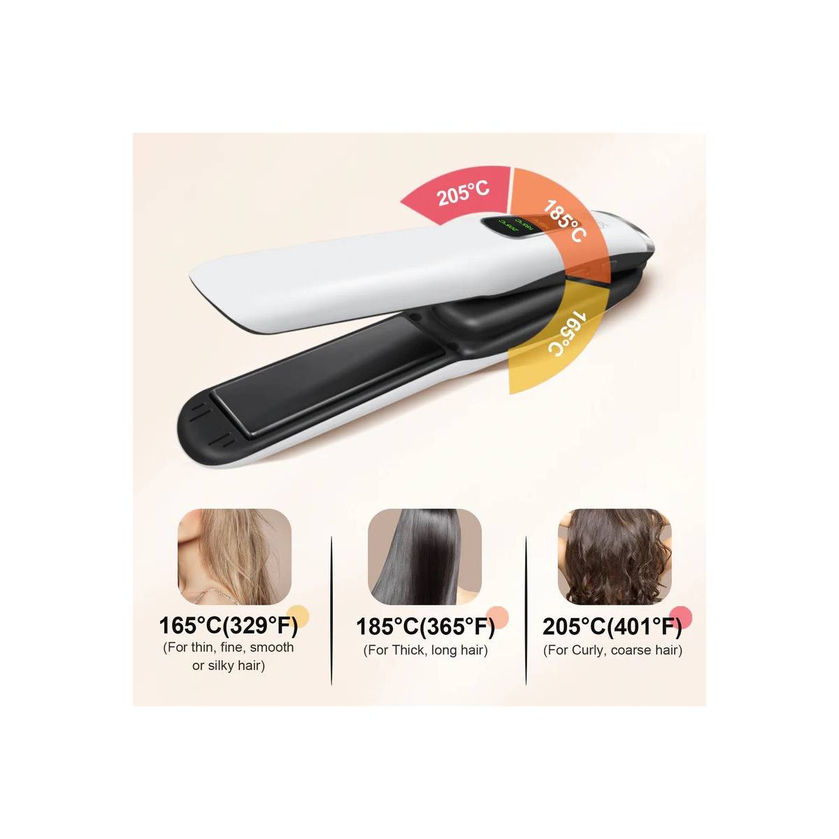 SUNMAY Voga 2 in 1 Cordless Hair Straightener Keramisk 4800mAh